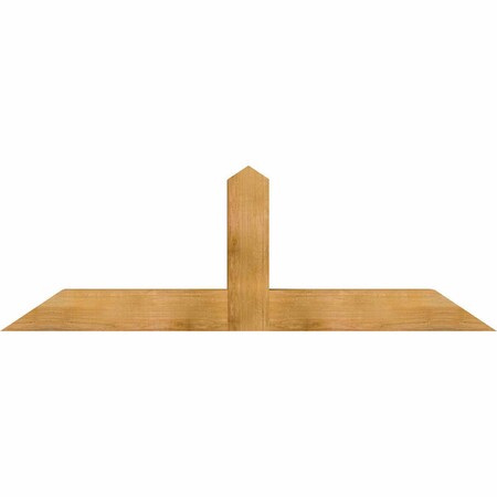 Ekena Millwork Portland Rough Sawn Timber Gable Bracket, Western Red Cedar, 72"W x 24"H x 6"D x 6"F, 8/12 Pitch GBW072X24X0606POR00RWR